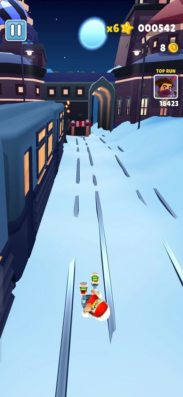 地铁跑酷雪地版图1